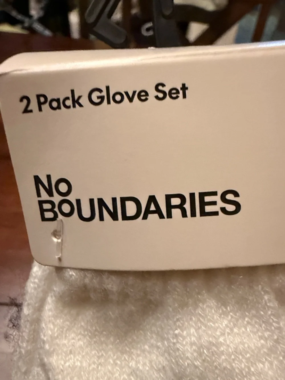 No Boundaries Cream Knit Glove‎ 2-Pack